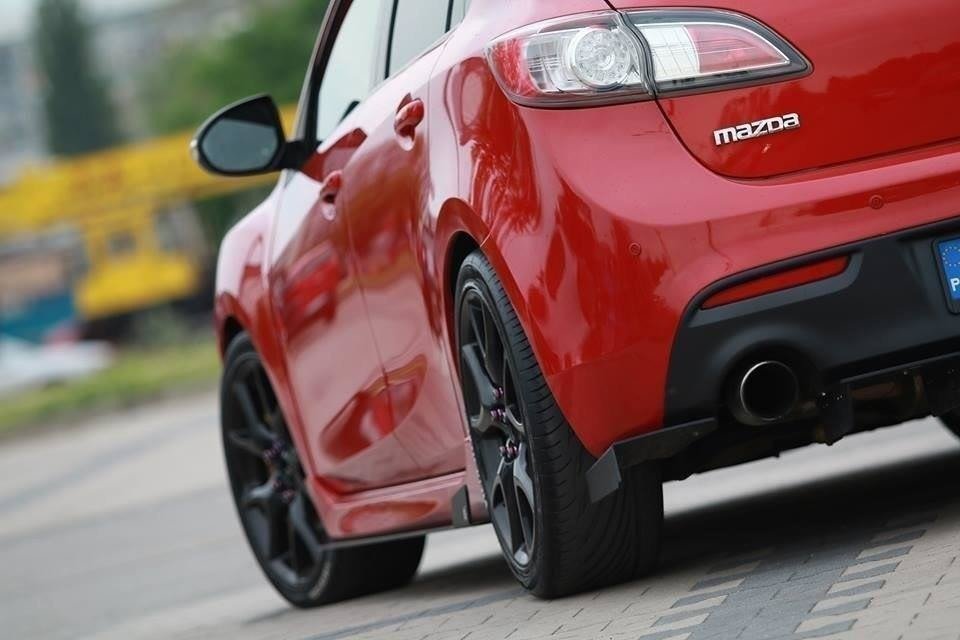 Racing Rear Side Splitters Mazda 3 MK2 MPS 2009-2013 - 3