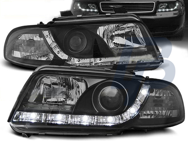 HEADLIGHTS AUDI A4 11.94-12.98 DAYLIGHT BLACK - 2