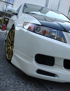 HONDA ACCORD 03-05 4D MUGEN STYLE ABS FRONT BUMPERLIP [SIX]