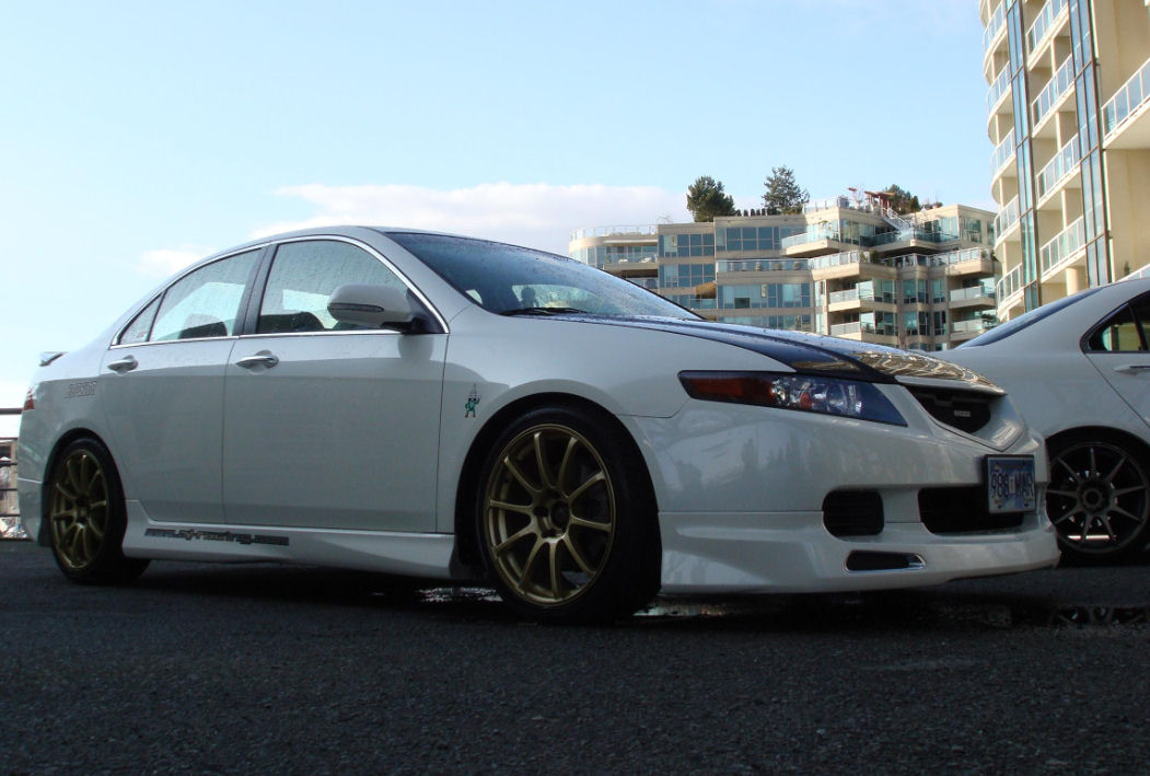 HONDA ACCORD 03-05 4D MUGEN STYLE ABS FRONT BUMPERLIP [SIX] - 4