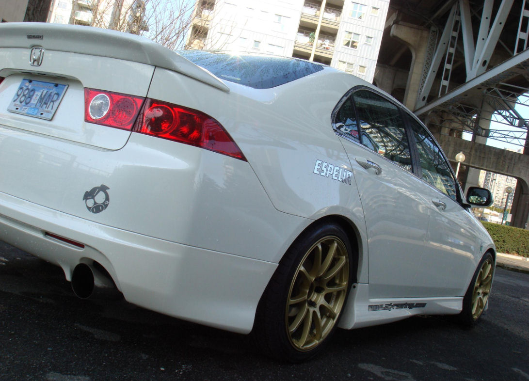 HONDA ACCORD 03-08 4D MUGEN STYLE ABS REAR BUMPERLIP [SIX] - 2