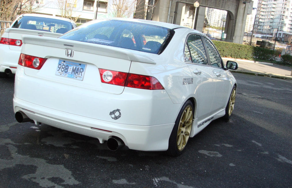 HONDA ACCORD 03-08 4D MUGEN STYLE ABS REAR BUMPERLIP [SIX]