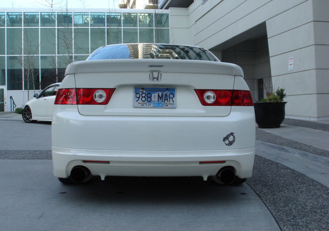 HONDA ACCORD 03-08 4D MUGEN STYLE ABS REAR BUMPERLIP [SIX] - 4