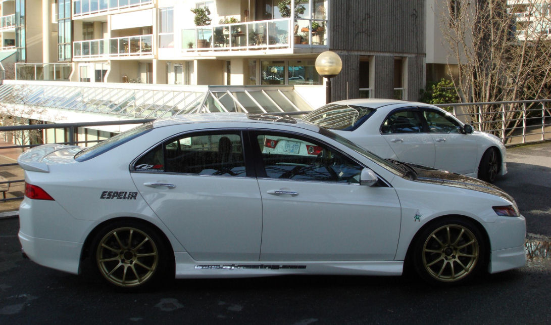 HONDA ACCORD 03-08 4D MUGEN STYLE ABS SIDESKIRTS [SIX] - 2