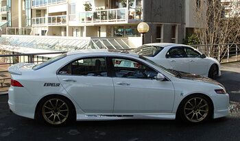 HONDA ACCORD 03-08 4D MUGEN STYLE ABS SIDESKIRTS [SIX]