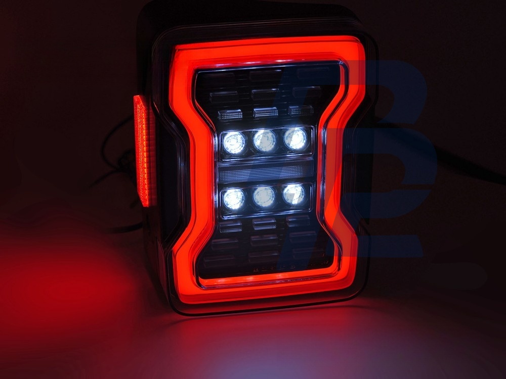 Tail Lights for Jeep Wrangler JK 2007–2018 LED Black - 3