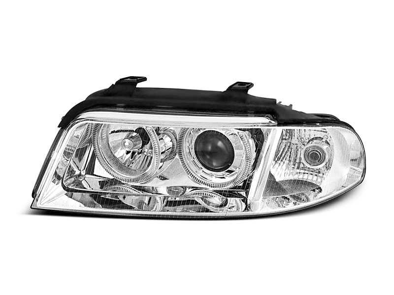 STRÅLKASTARE AUDI A4 01.99-09.00 ANGEL EYES KROMADE