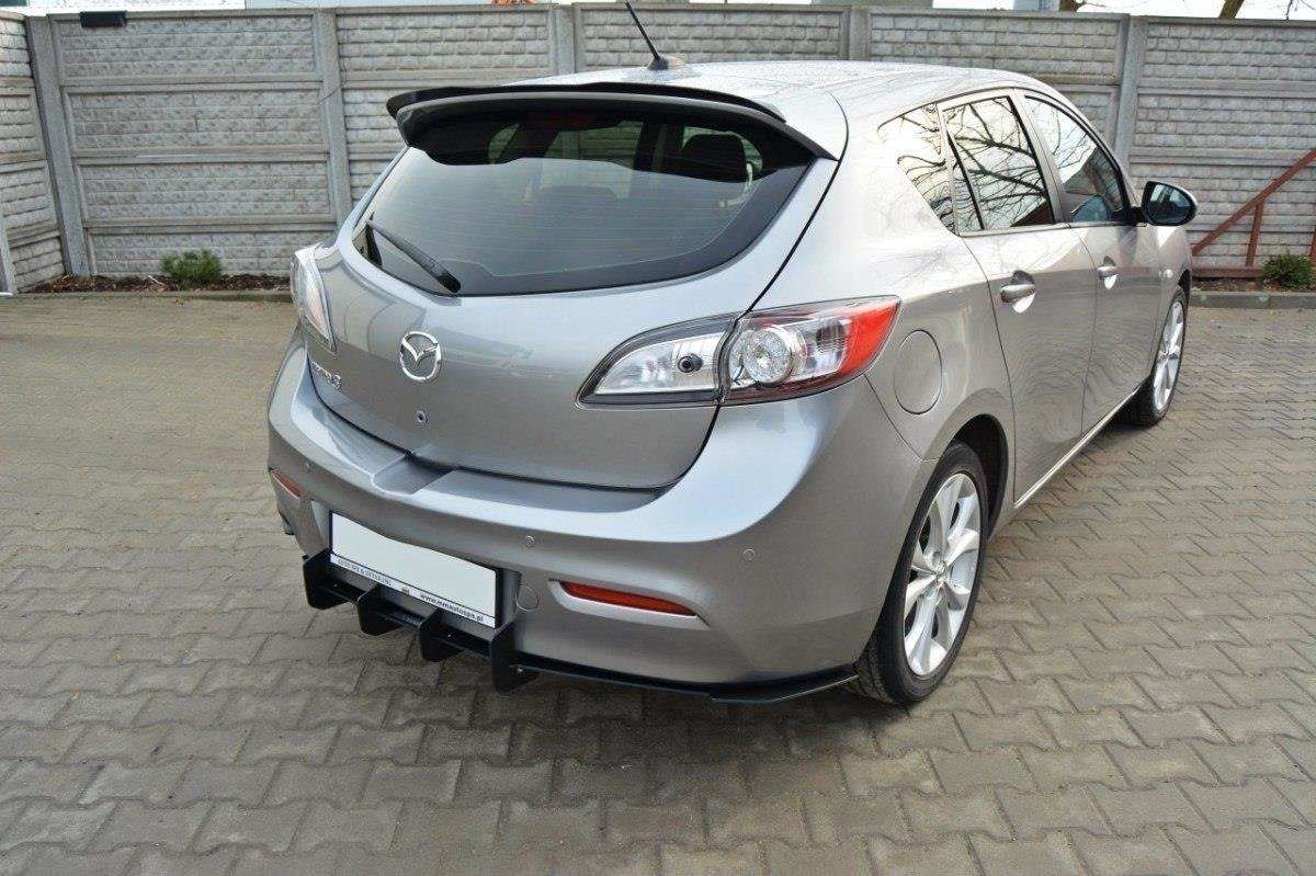 Mazda 3 MK2 Sport (Preface) Rear Diffuser & Rear Side Splitters - 5