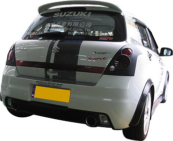 SUZUKI SWIFT 05+ SPL-TUNING GTI LOOK REAR BUMPER