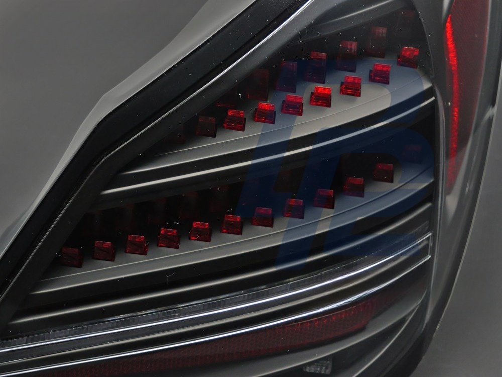 LED Tail Lights Black Red Sequential for Mercedes C-Class W205 2014–2021 - 2
