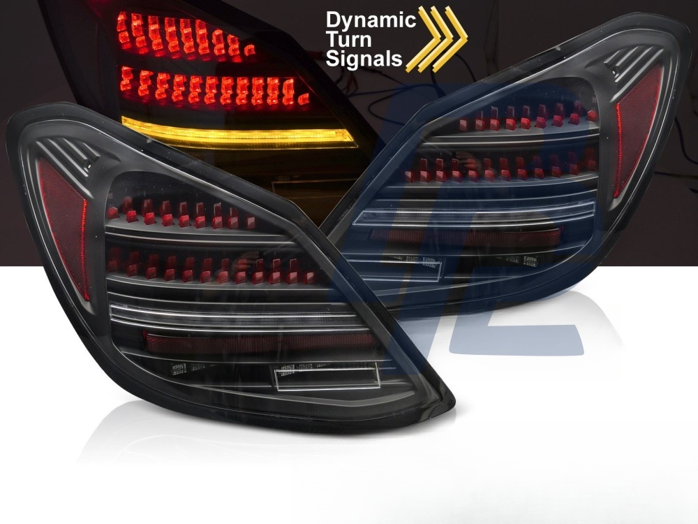 LED Tail Lights Black Red Sequential for Mercedes C-Class W205 2014–2021 - 4