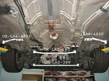 HONDA ACCORD 03-08 4D ULTRARACING 2-POINT FRONT LOWER TIEBAR