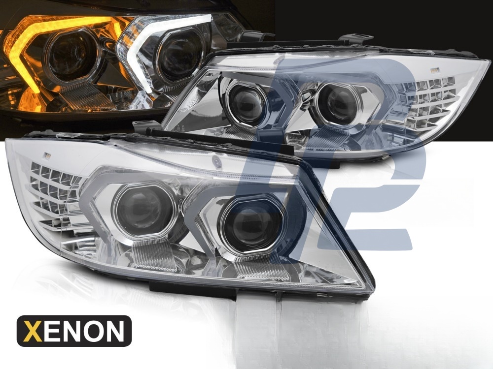 Xenon Headlights LED Chrome for BMW E90/E91 LCI 2009–2011 - 3