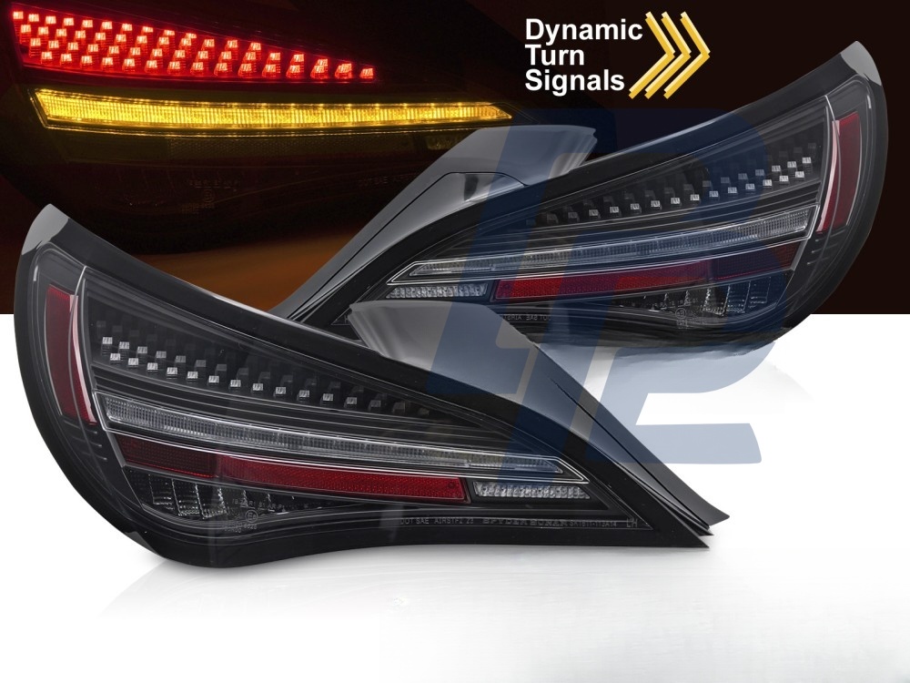 LED Tail Lights Sequential Black for Mercedes CLA C117 13-16 / X117 14-16 Oe Bulb - 6