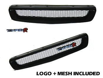 HONDA CIVIC 99-00 TYPE R LOOK ABS GRILL + ALU MESH [SIX]