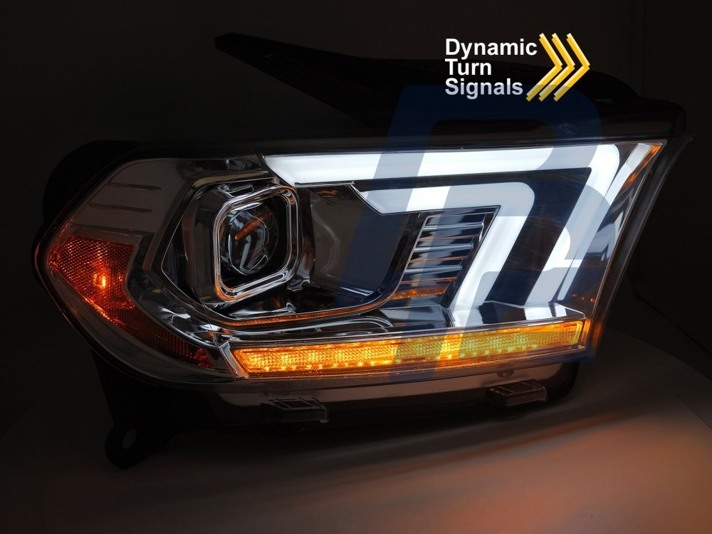 Headlights Chrome Tube Sequential for Dodge Durango 2010–2013 - 4