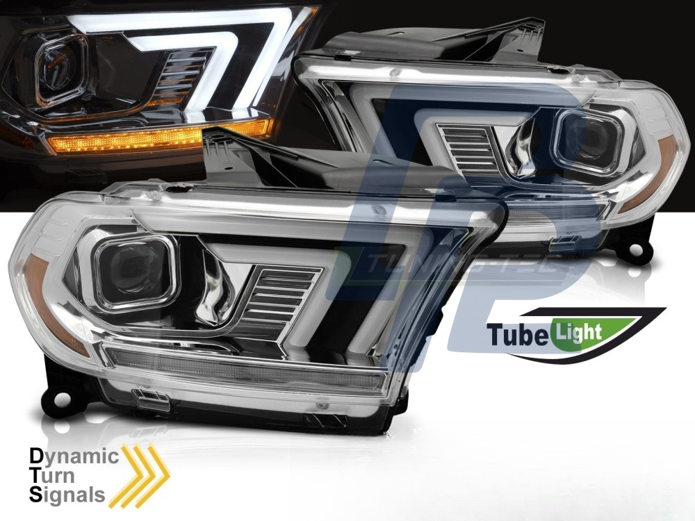 Headlights Chrome Tube Sequential for Dodge Durango 2010–2013 - 6
