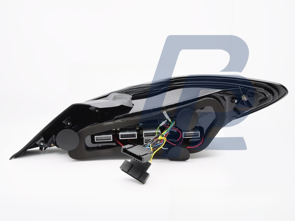 LED Tail Lights Sequential Black Red/Smoked for Mercedes CLA C117 13-16 / X117 14-16 Oe Bulb - 4