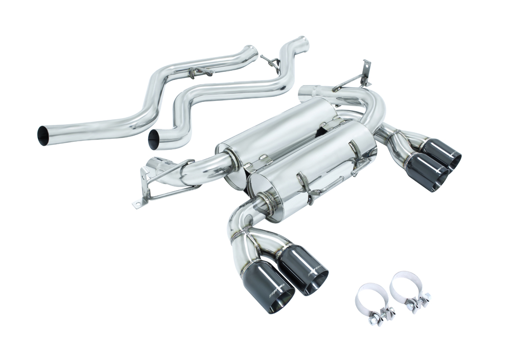 BMW E90 M3 4D 08-11 MEGAN RACING AXLE BACK BLACK CHROME TIP