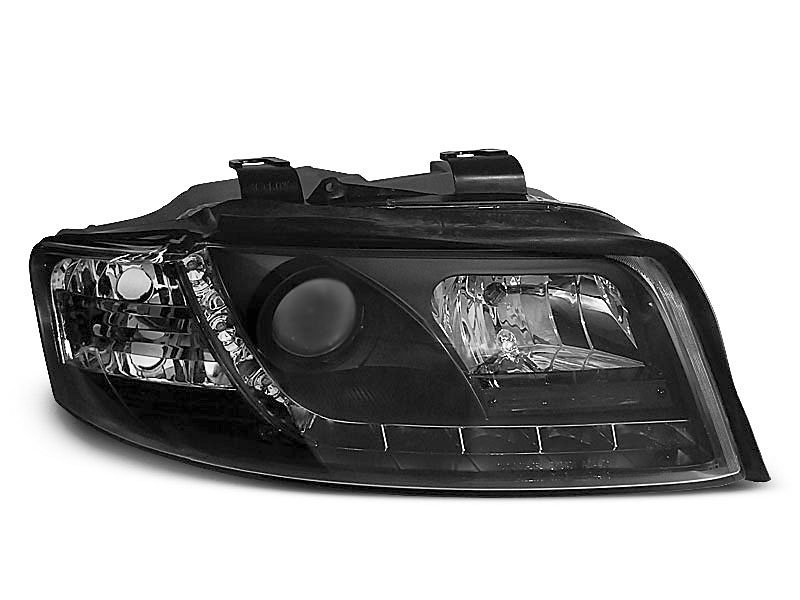 HEADLIGHTS AUDI A4 10.00-10.04 DAYLIGHT BLACK
