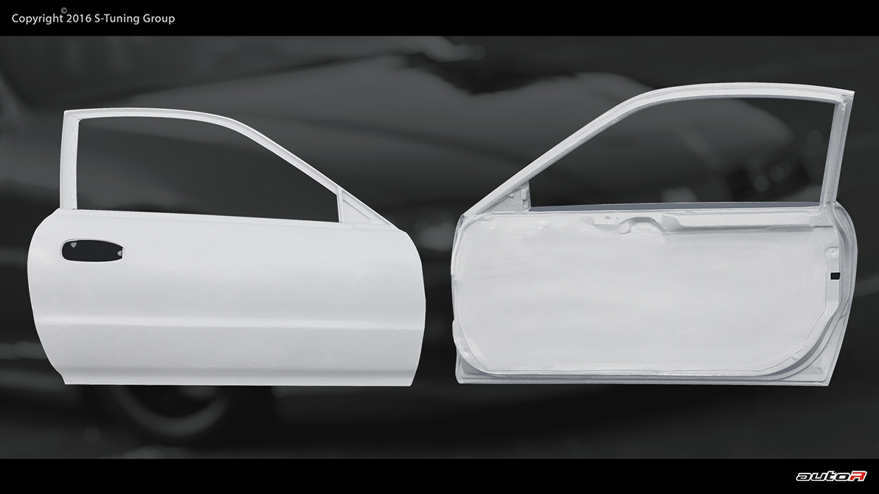 HONDA PRELUDE 92-96 FRONT LEFT DOOR LIGHTWEIGHT FRP