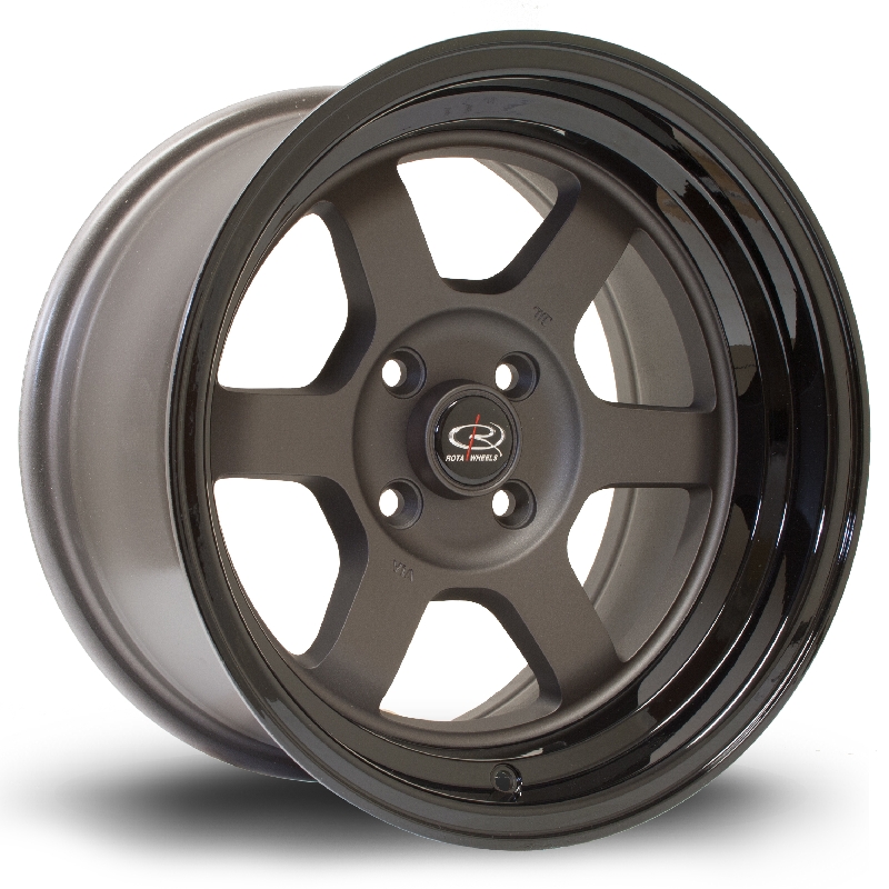 ROTA GRID (DRIFT)-V 15 INCH 8J 4X100 ET0 FGMBLACK