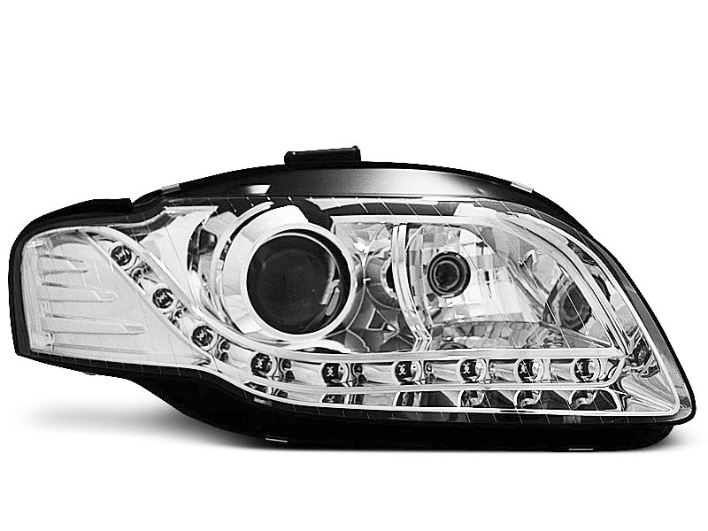 HEADLIGHTS AUDI A4 B7 11.04-03.08 DAYLIGHT CHROME