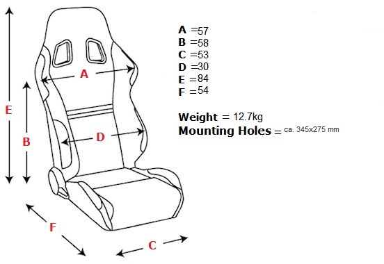 SPL-TUNING ADJUSTABLE RACING SEAT MODEL T BLACK - 2