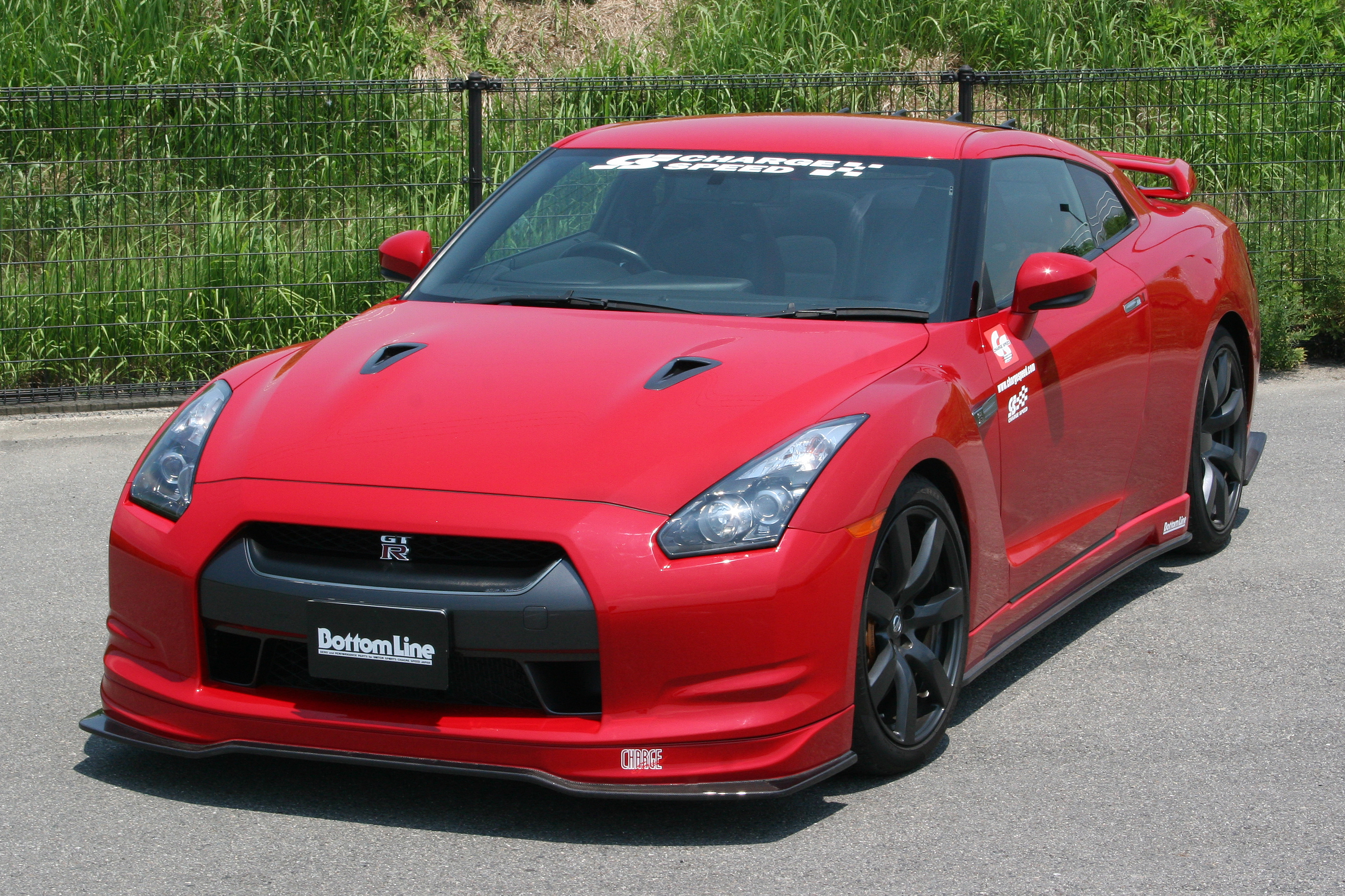 NISSAN GTR R35 07-10 BOTTOMLINE FRONT SPOILER (FRP BLACK) - 5