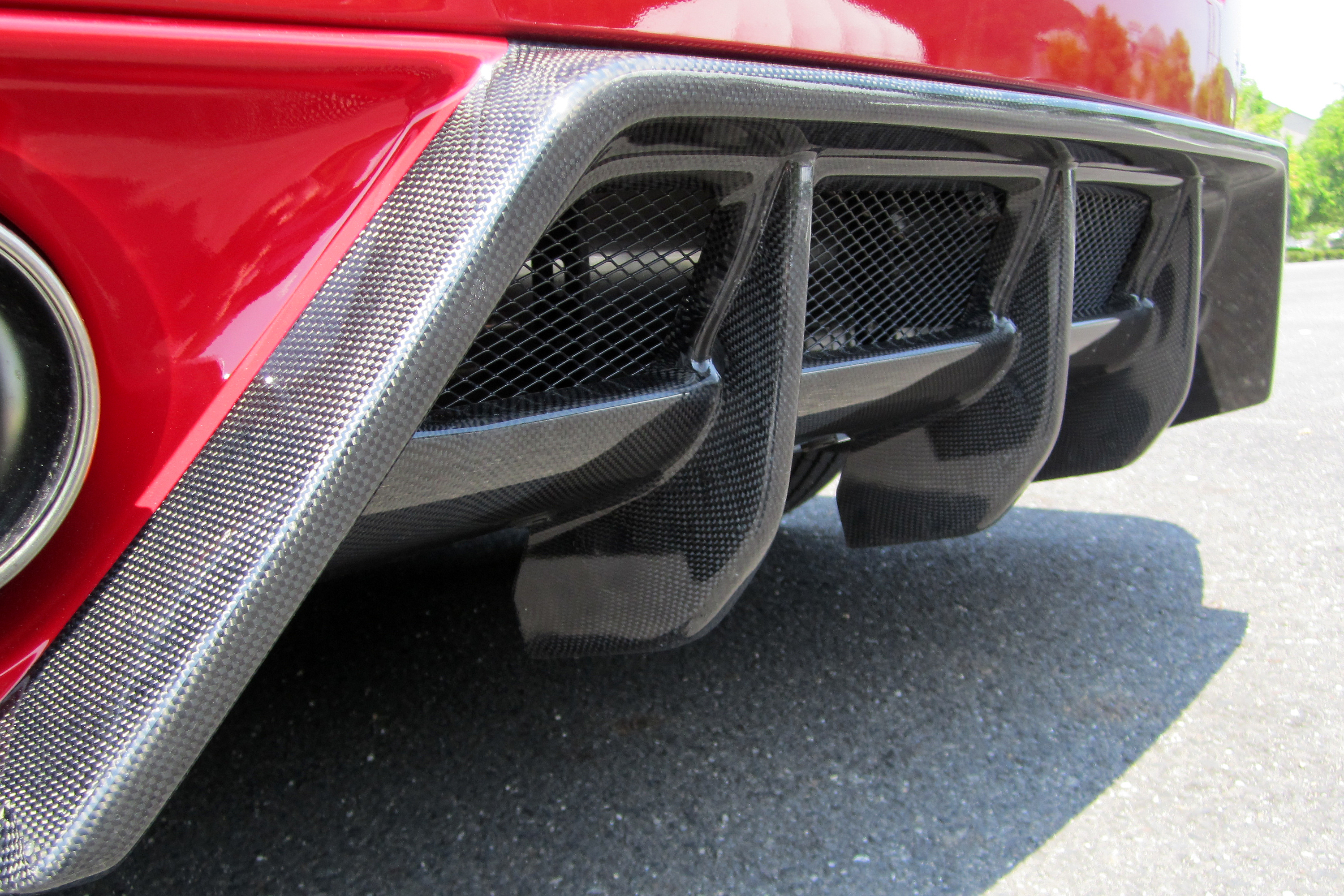 NISSAN GTR R35 07-10 BOTTOMLINE DIFFUSER (FRP BLACK) - 4