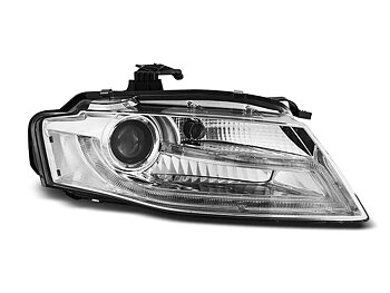 HEADLIGHTS AUDI A4 B8 04.08-11 TRU DRL CHROME