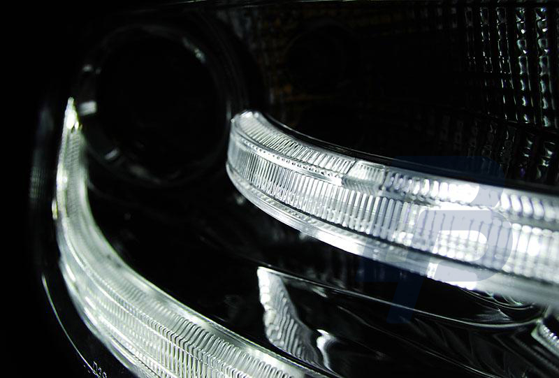 HEADLIGHTS AUDI A4 B8 04.08-11 TRU DRL CHROME - 3