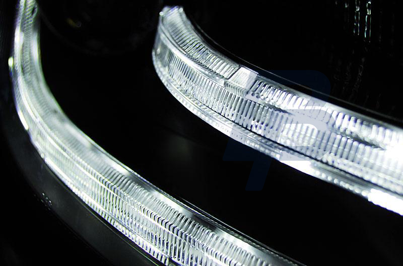 HEADLIGHTS AUDI A4 B8 04.08-11 TRU DRL BLACK HID XENON - 3