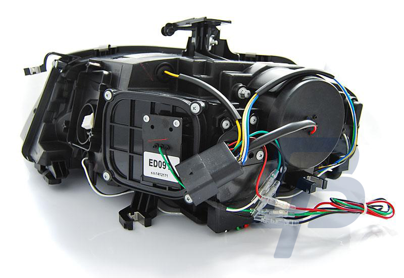 HEADLIGHTS AUDI A4 B8 04.08-11 TRU DRL BLACK HID XENON - 4