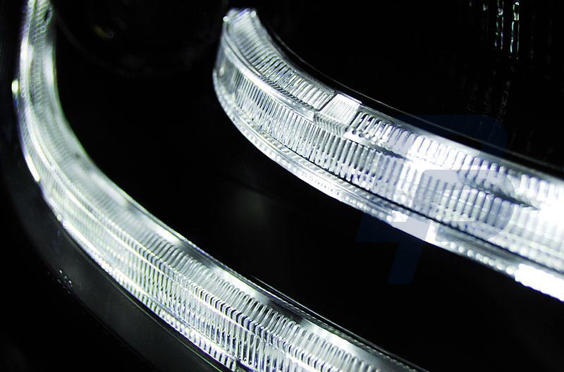HEADLIGHTS AUDI A4 B8 04.08-11 TRU DRL BLACK - 3