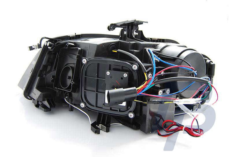 HEADLIGHTS AUDI A4 B8 04.08-11 TRU DRL BLACK - 4