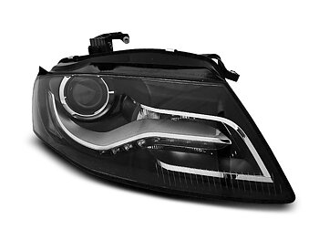 HEADLIGHTS AUDI A4 B8 04.08- 11 TRU DRL BLACK