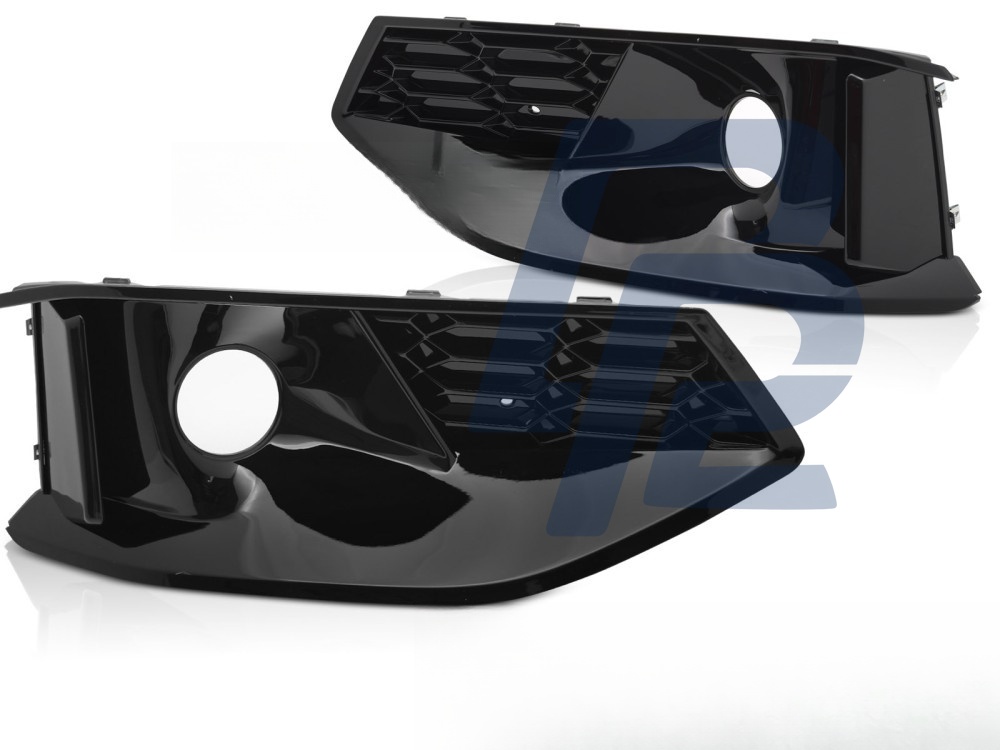 Fog Light Cover Gloss Black for Audi A4 B9 2020–2024 - 3