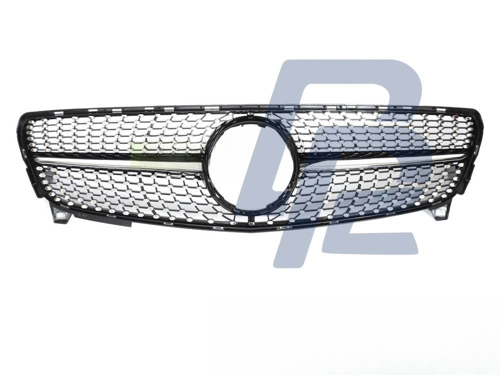 Grille Diamond Black/Chrome for Mercedes W176 2015–2018 - 4