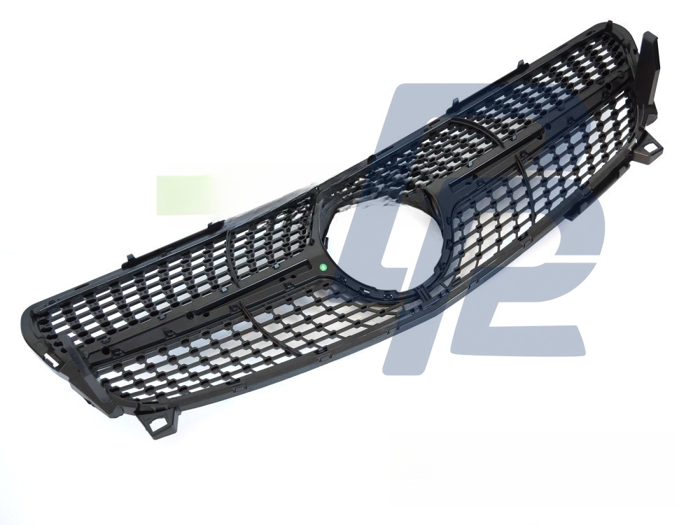 Grille Diamond Black/Chrome for Mercedes W176 2015–2018 - 2