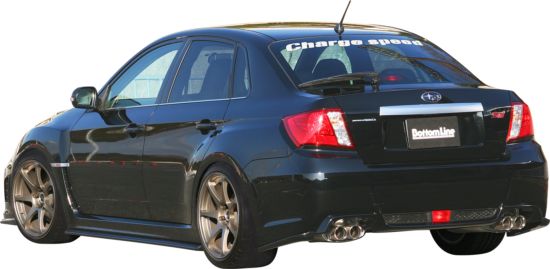 SUBARU IMPREZA WRX STI 08/14 FRAM VINGE 'BOTTOMLINE' GLASFIBER