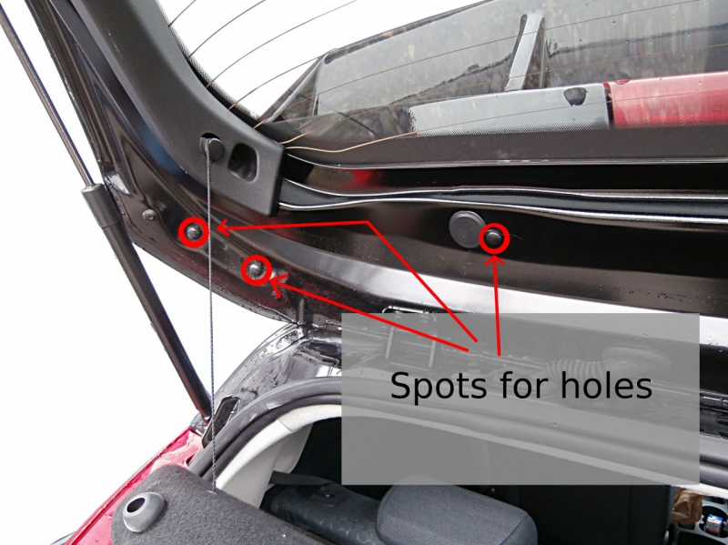 ROOF SPOILER FORD FIESTA MK7 (FOCUS RS LOOK) - 5