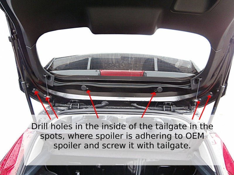 ROOF SPOILER FORD FIESTA MK7 (FOCUS RS LOOK) - 4