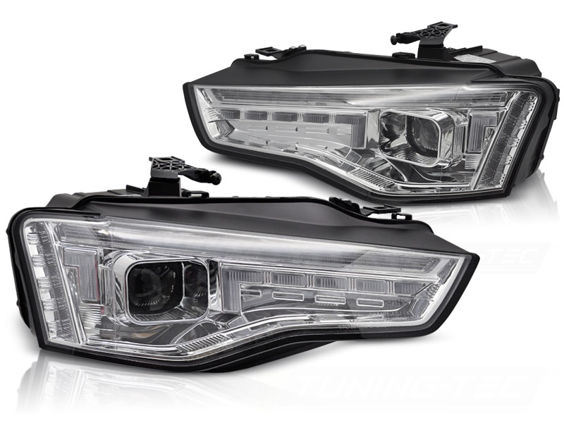 HALOGEN STRÅLKASTARE LED KROM SEQ TILL AUDI A5 2011-2016