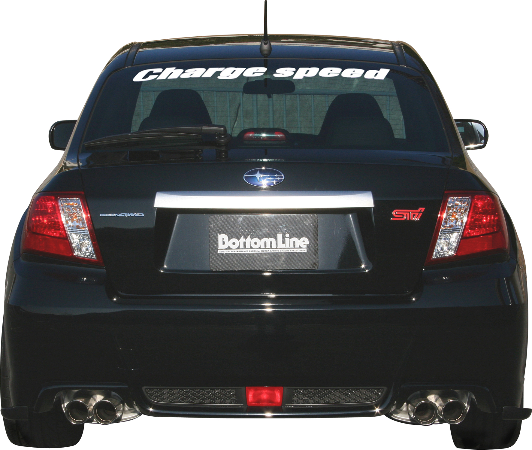 SUBARU IMPREZA WRX STI GV BOTTOMLINE REARBUMPERSKIRT (FRP)