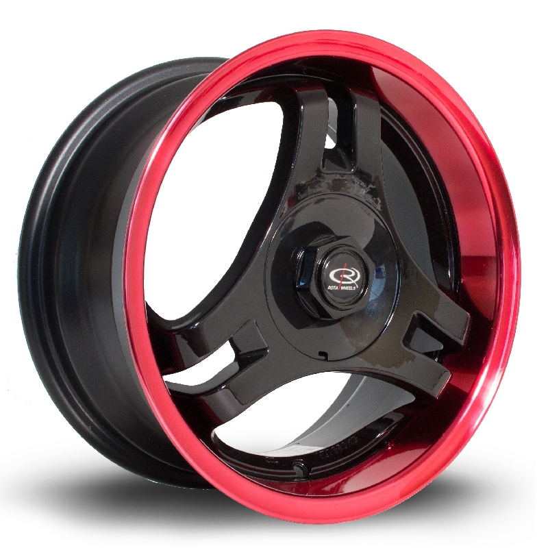 ROTA HM3 15 INCH 7J 4X100 ET40 BLACKCREDLIP
