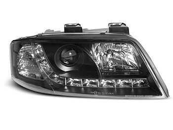 HEADLIGHTS AUDI A6 05.97-05.01 DAYLIGHT BLACK