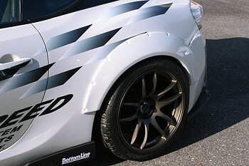 SUBARU BRZ/ TOYOTA GT86 BOTTOMLINE TYPE 2 FENDER FLARE (FRP)
