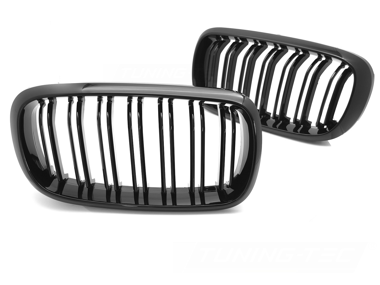 GRILL SPORT BLANK SVART DUBBELRIBBAD TILL BMW X5 F15 2013-2018 / X6 F16 2014-2019