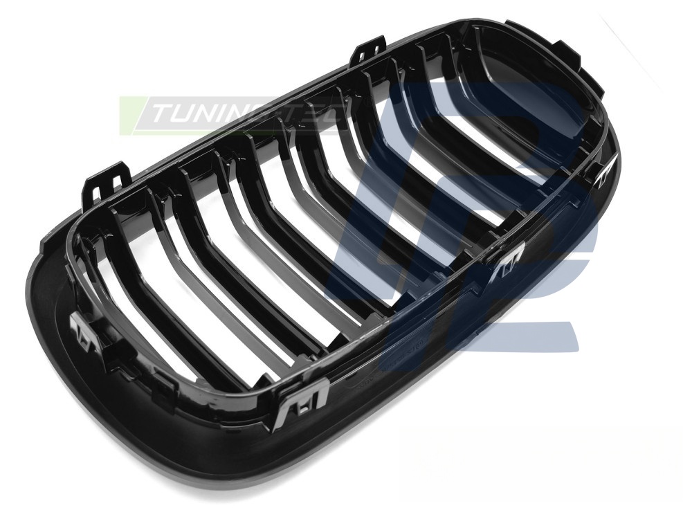 Grille Sport Gloss Black Double-Slat for BMW X5 F15 2013–2018 / X6 F16 2014–2019 - 5